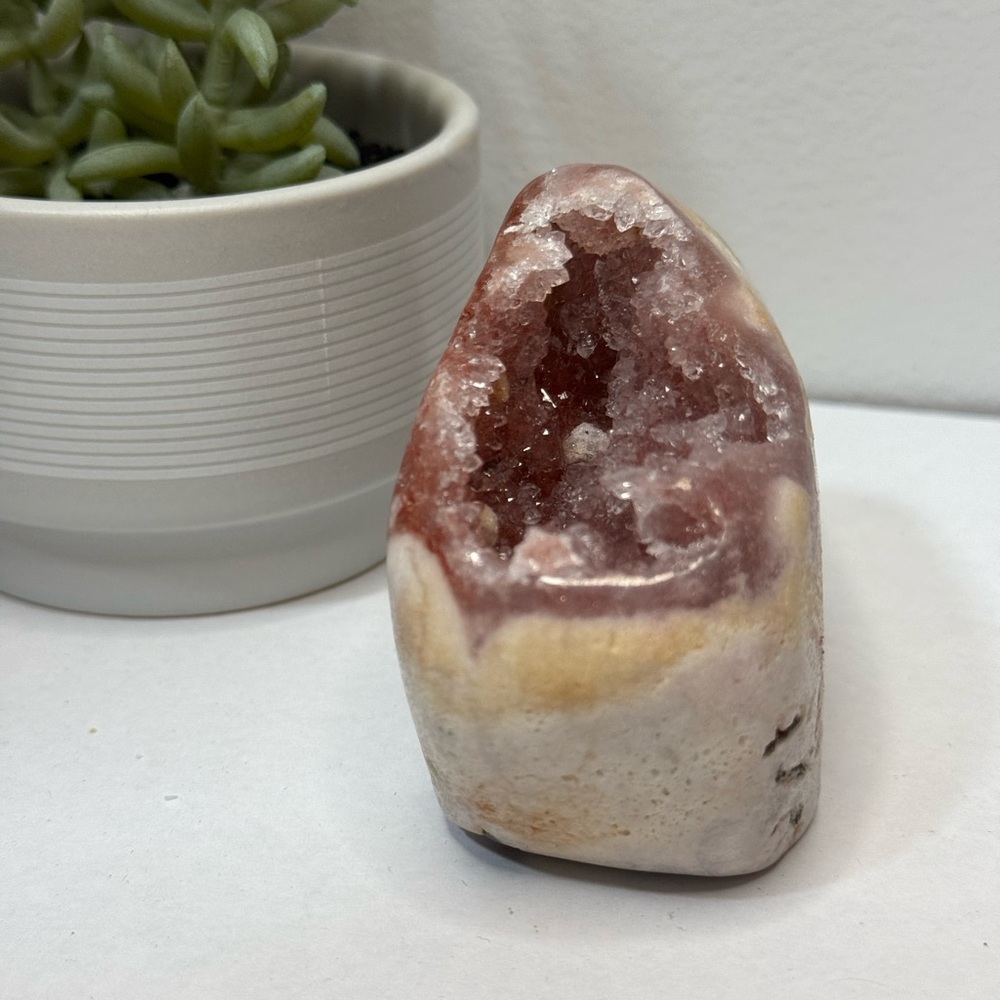 Natural Pink Amethyst Crystal Freeform